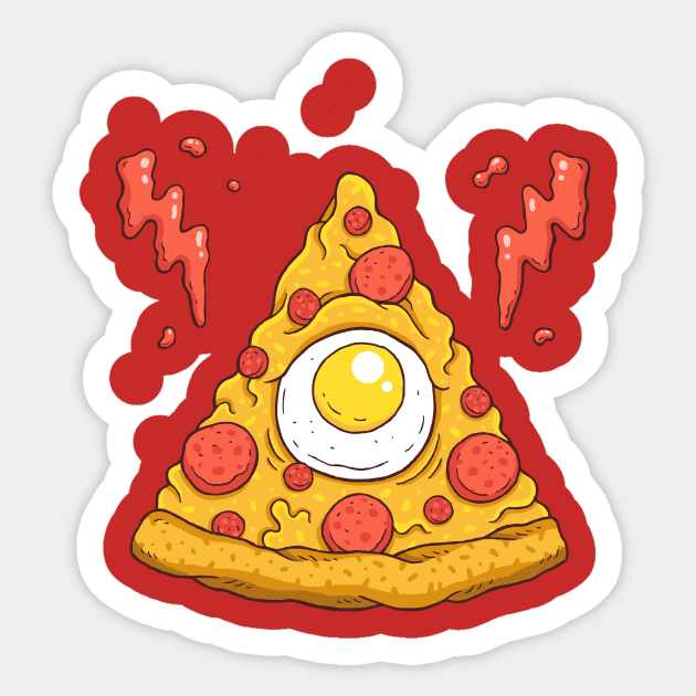 Pizzaminati Sticker by AlbyLetoy